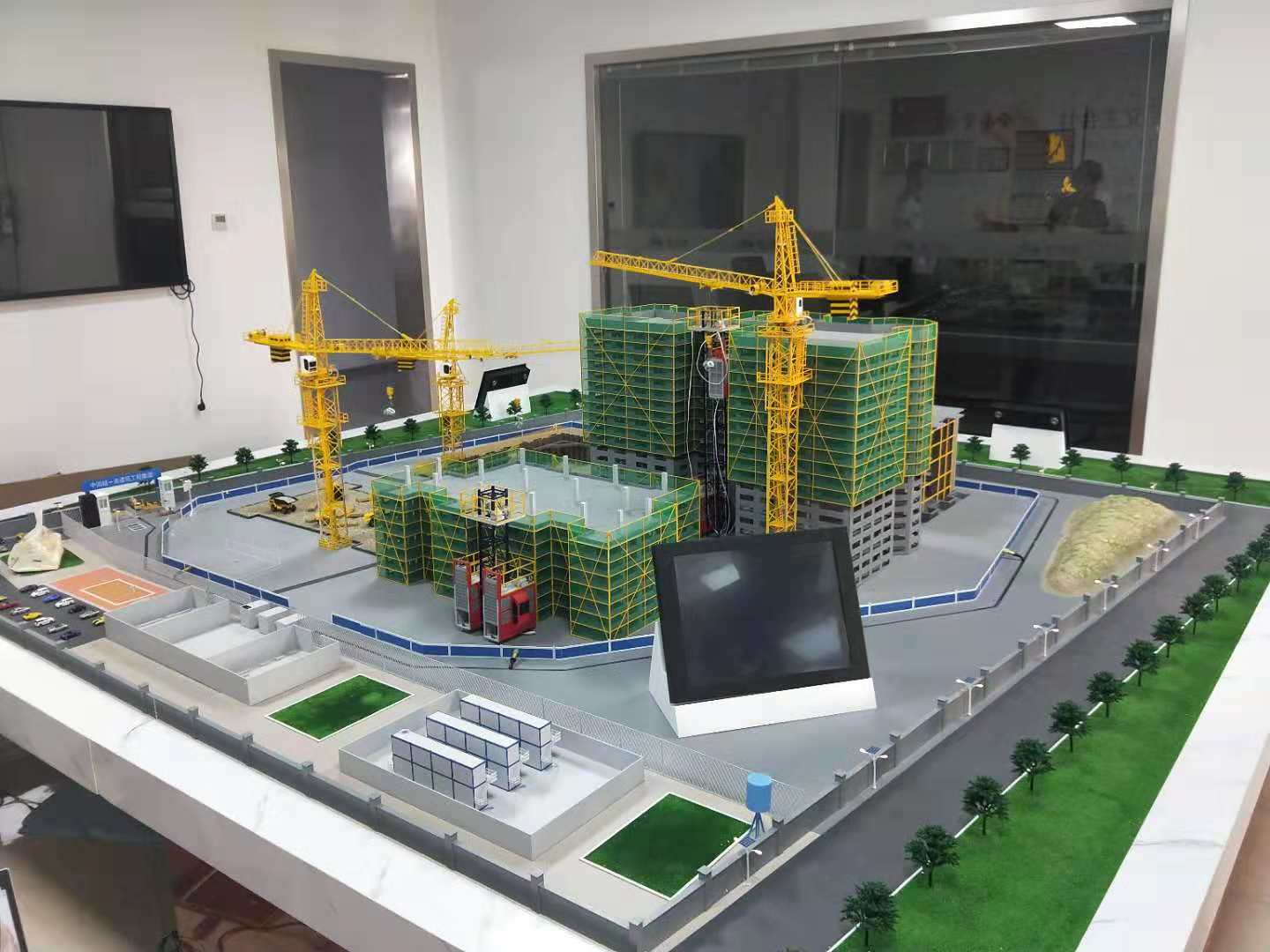 新绛县建筑施工场景模型